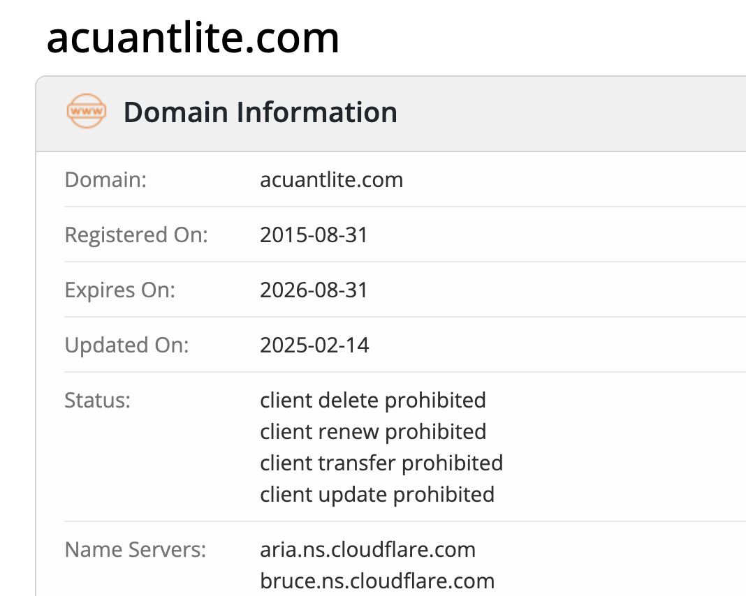 Acuantlite домен
