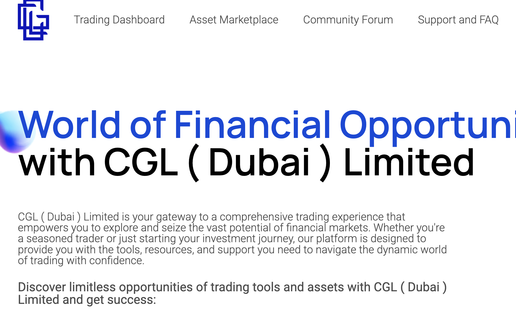 CGL (Dubai) Limited обзор