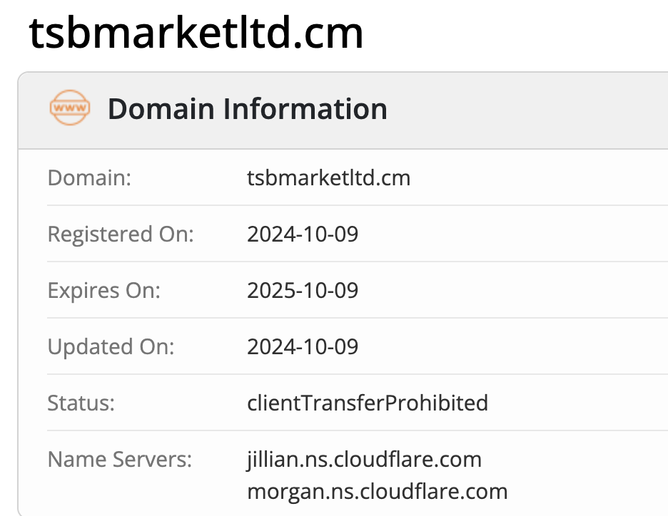 TSB Market LTD лохотрон